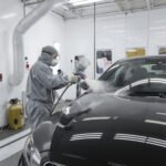 Peinture sur une voiture